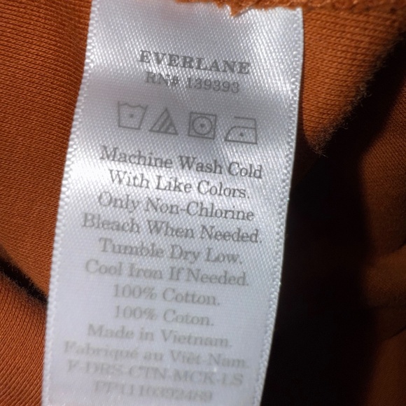 Everlane Burnt Orange Brown Dress S - Picture 3 of 3